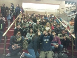 ESTUDIANTES DE LICEOS DE TODO EL PAÍS DISFRUTANDO LA  FUNCIÓN ESPECIAL DE COPPELIA